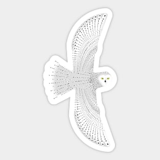 Snowy owl Sticker